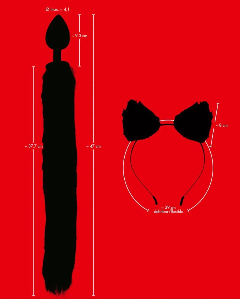 Bad Kitty Pet Play Plug & Ears