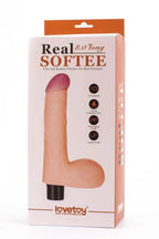 8" Real Softee Vibrating Dildo 4