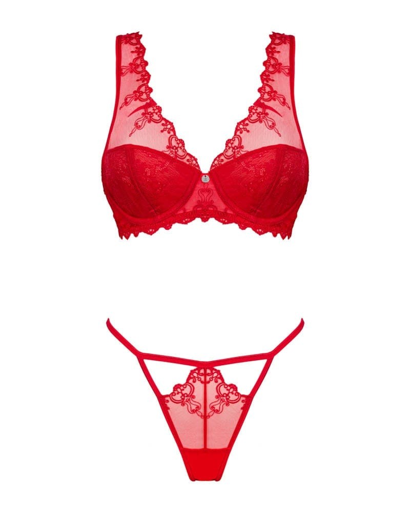 Szexi kétrészes fehérnemű szett S/M