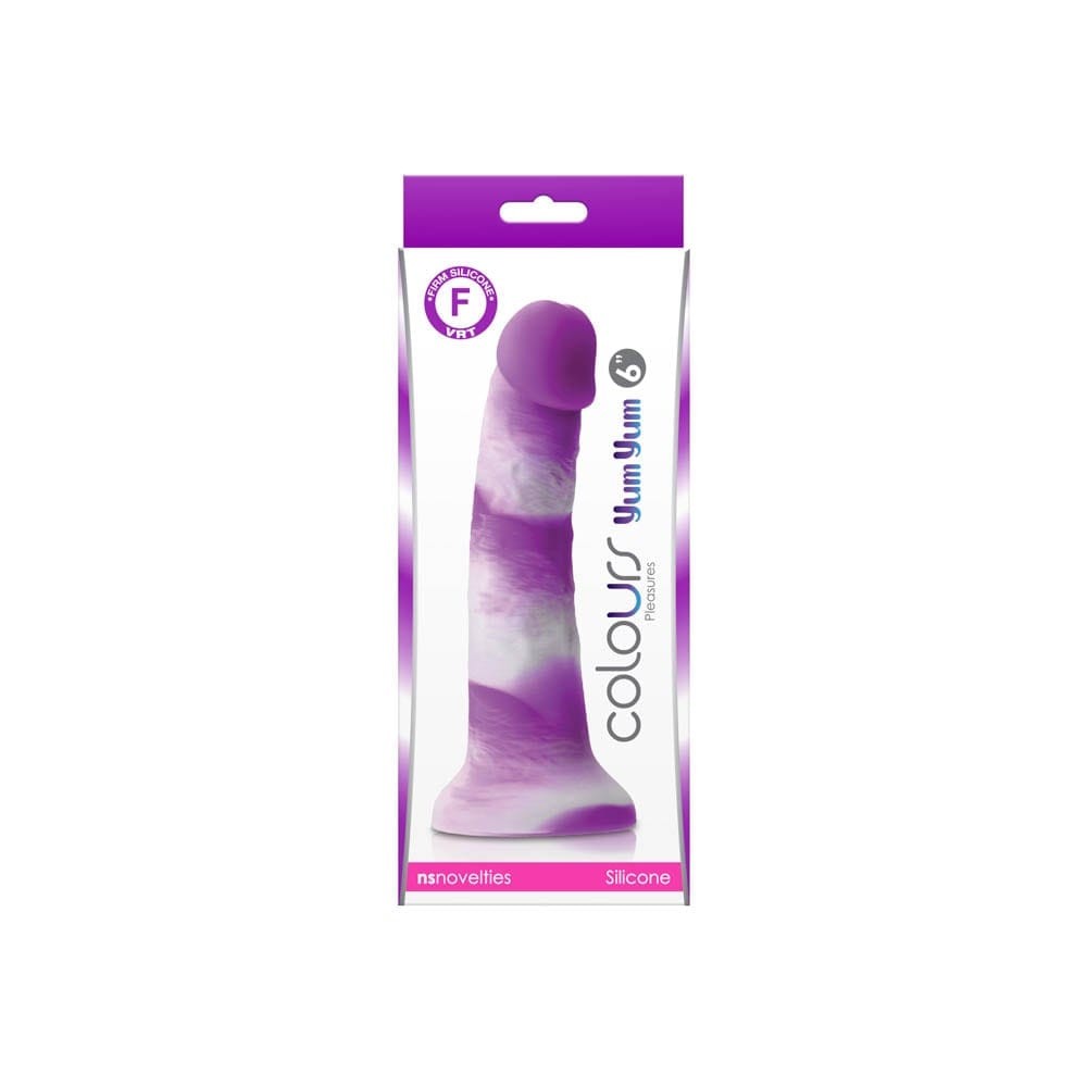 Colours - Pleasures - Yum Yum 6" Dildo - Purple
