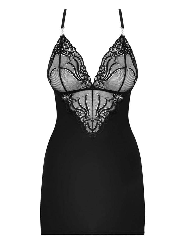 828-CHE-1 chemise & thong S/M