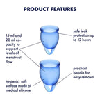 Feel confident Menstrual Cup (dark blue)