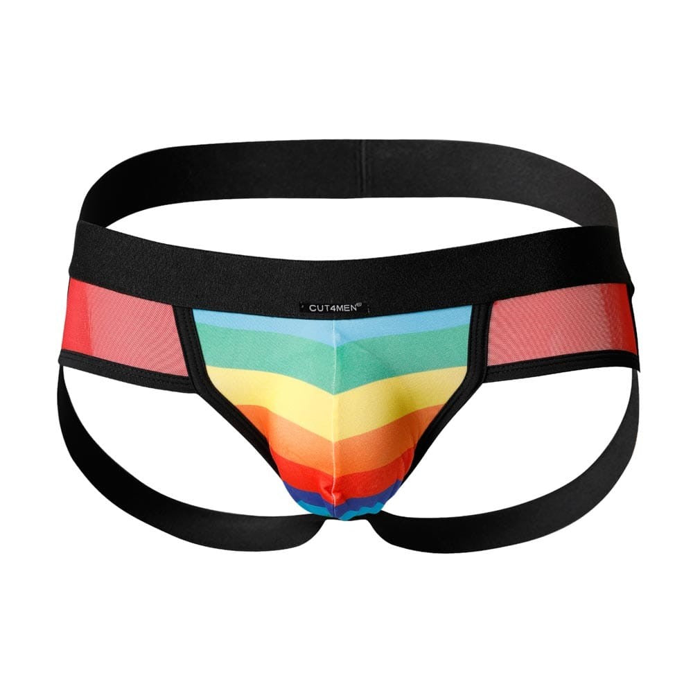 C4M-Mixed Jockstrap-Rainbow-L