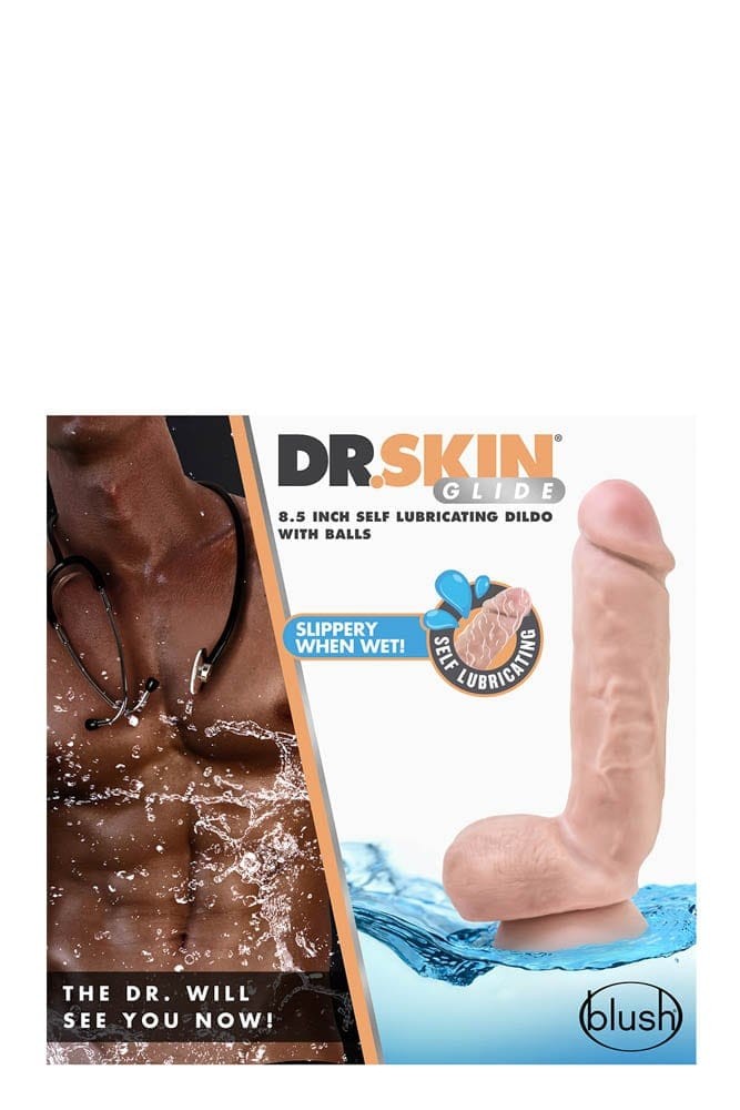 DR. SKIN 8.5INCH SELF LUBRICATING DILDO