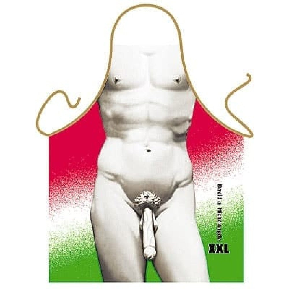 Dávid-szobor mintás kötény