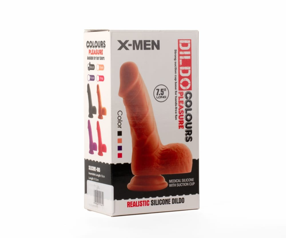 X-MEN 7.5" Dildo Colours Pleasure Black 3