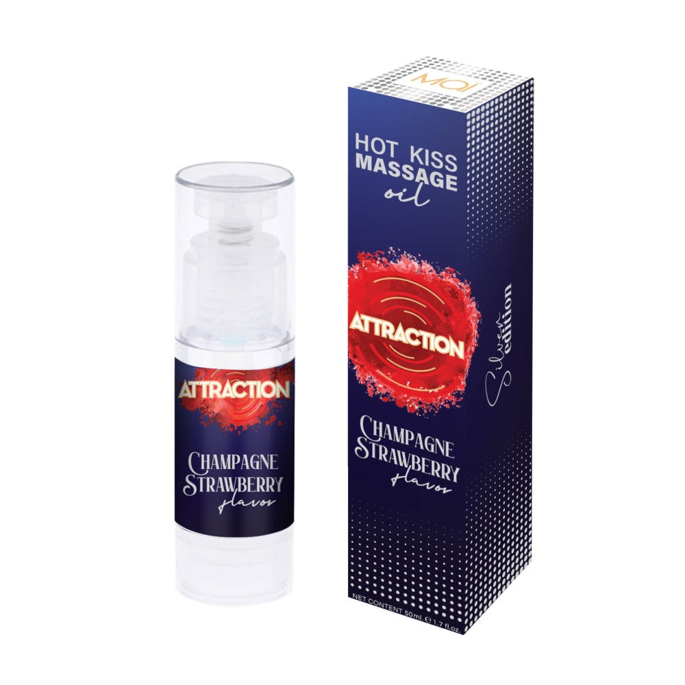 MASSAGE OIL ATTRACTION CHAMPAGNE STRAWBERRY 50 ML