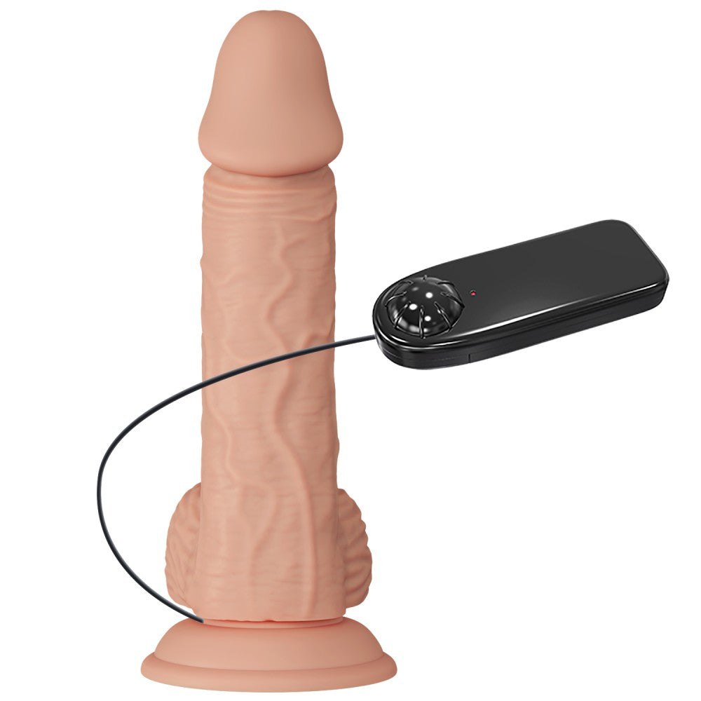 Beautiful Catoblepas 8,1 " Vibrating Dildo Flesh