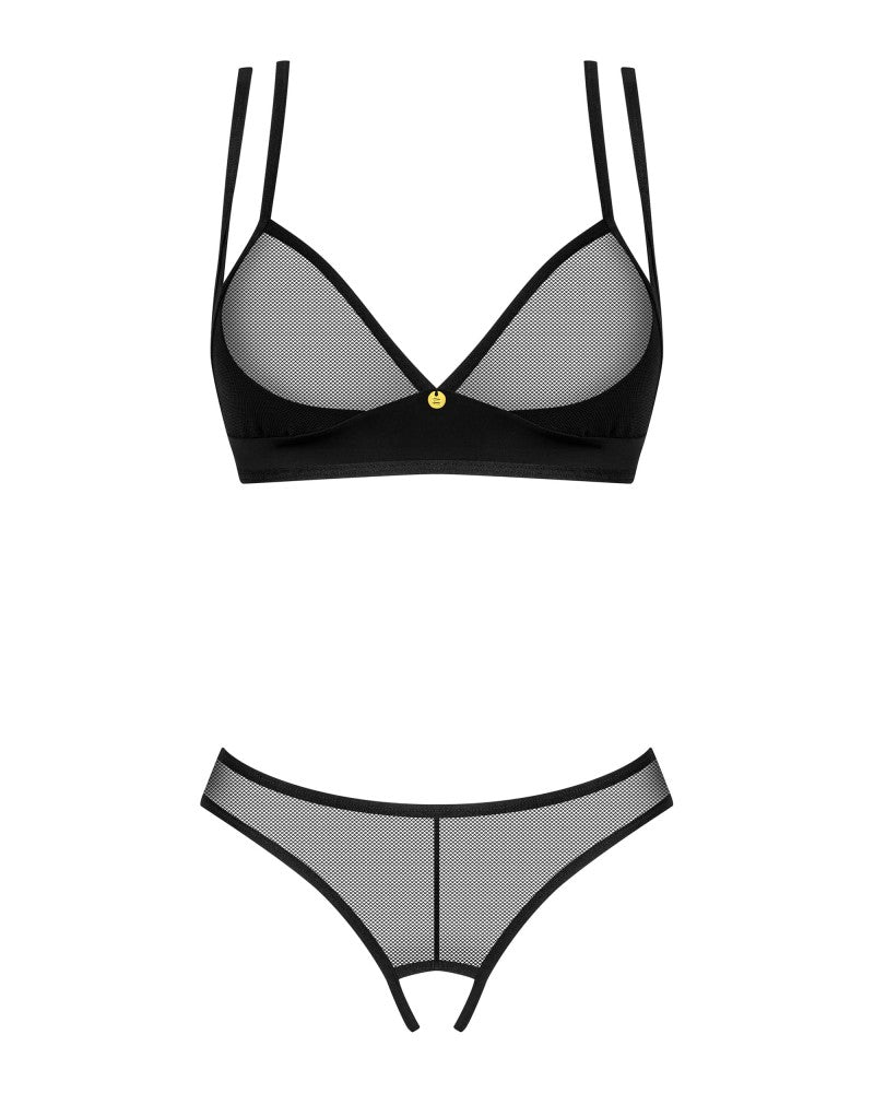 Nesari 2-pcs crotchless set XS/S