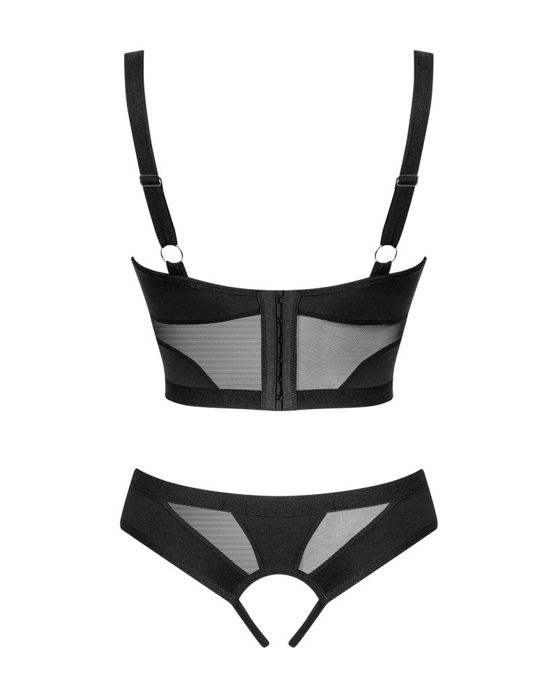 Chic Amoria 2-pcs crotchless set M/L