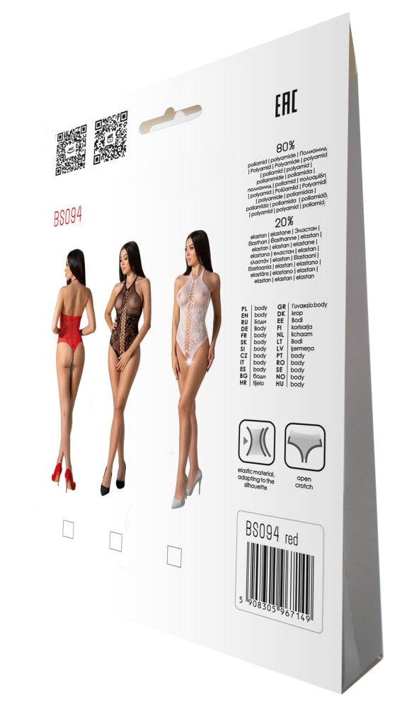 Piros body nyitott ágyékrésszel
