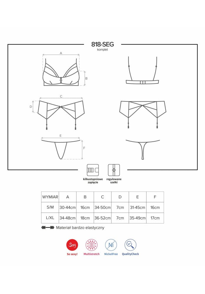 818-SEG-1 3 pcs set S/M