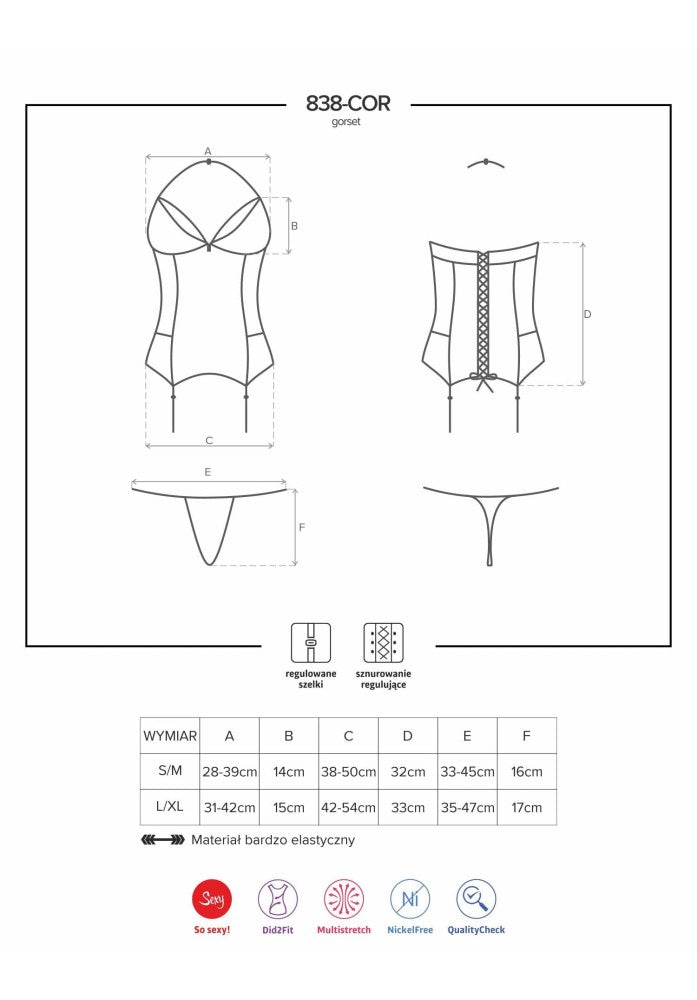 Piros fűző tangával S/M