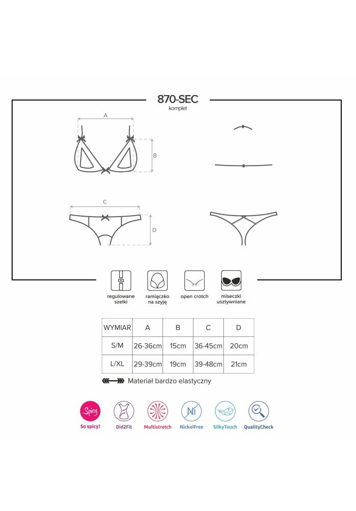 870-SEC-3 2 pcs set S/M