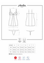 Heartina chemise & thong red S/M