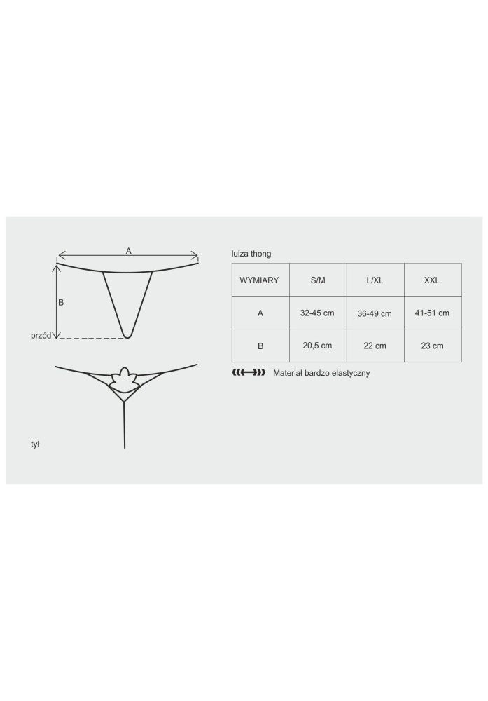 Luiza thong red L/XL