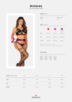 Armares 3-pcs crotchless set XS/S