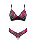 Rosenty 2-pcs crotchless set M/L