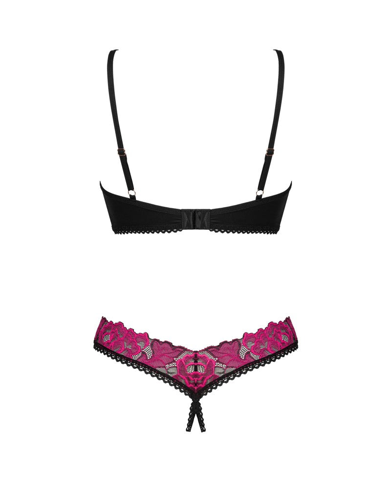 Rosenty 2-pcs crotchless set M/L