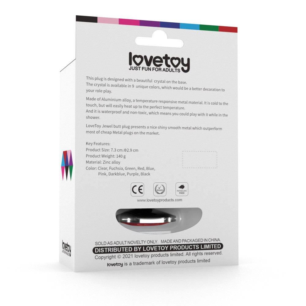 Rosebud Classic Metal Plug S Red