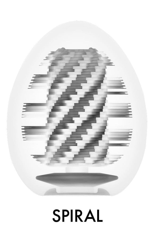 TENGA EGG Spiral – Stimuláló, spirálmintás maszturbátor