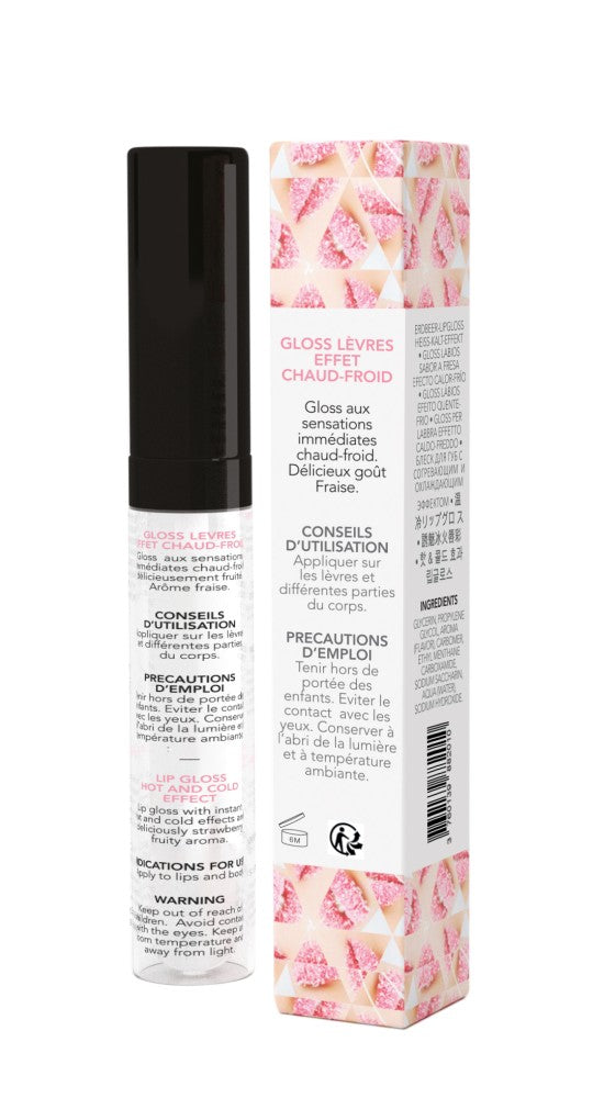 Lip gloss hot-cold effect Strawberry HOT KISS LIP GLOSS 7,4ml