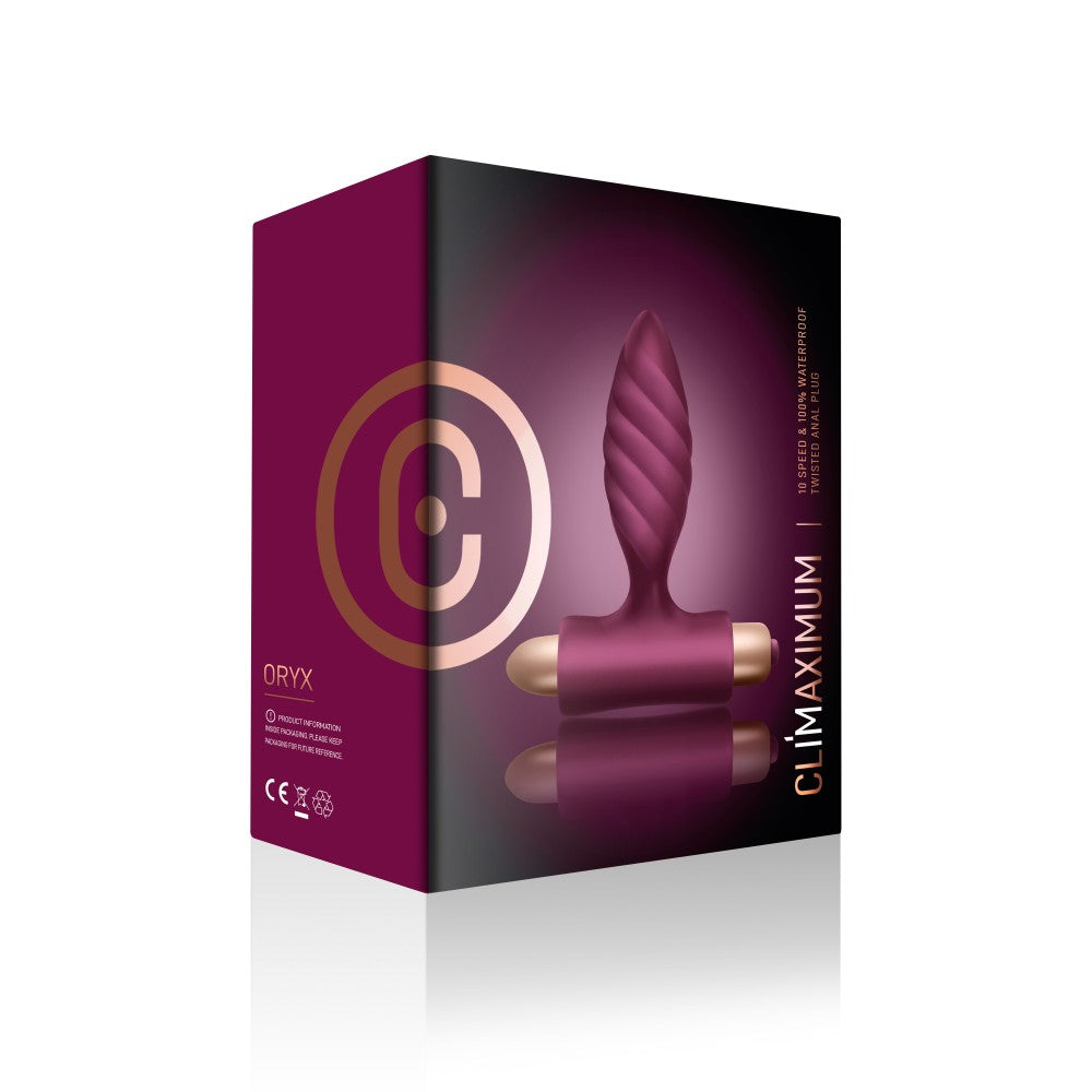 Climaximum anál plug - Burgundi vörös