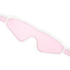 White & Pink Fairy Goat Leather Blindfold