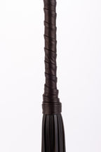 Calf Leather Handle Saddle Leather Tails Black