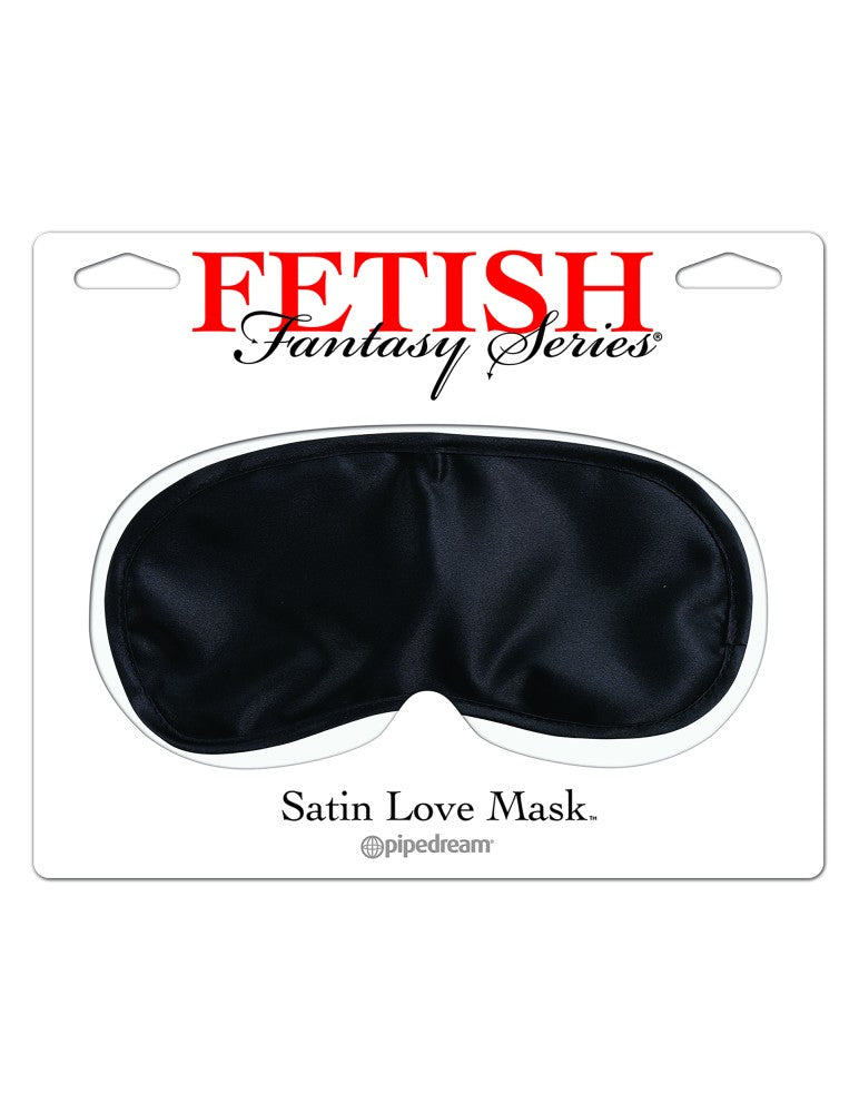 Satin Love Mask Black