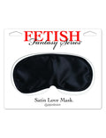 Satin Love Mask Black