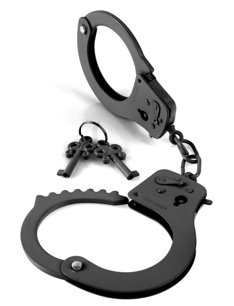 Designer Metal Handcuffs Black