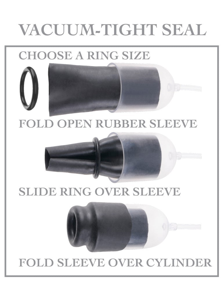 Suck N' Stroke Head Pump Clear/Black