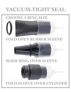 Suck N' Stroke Head Pump Clear/Black