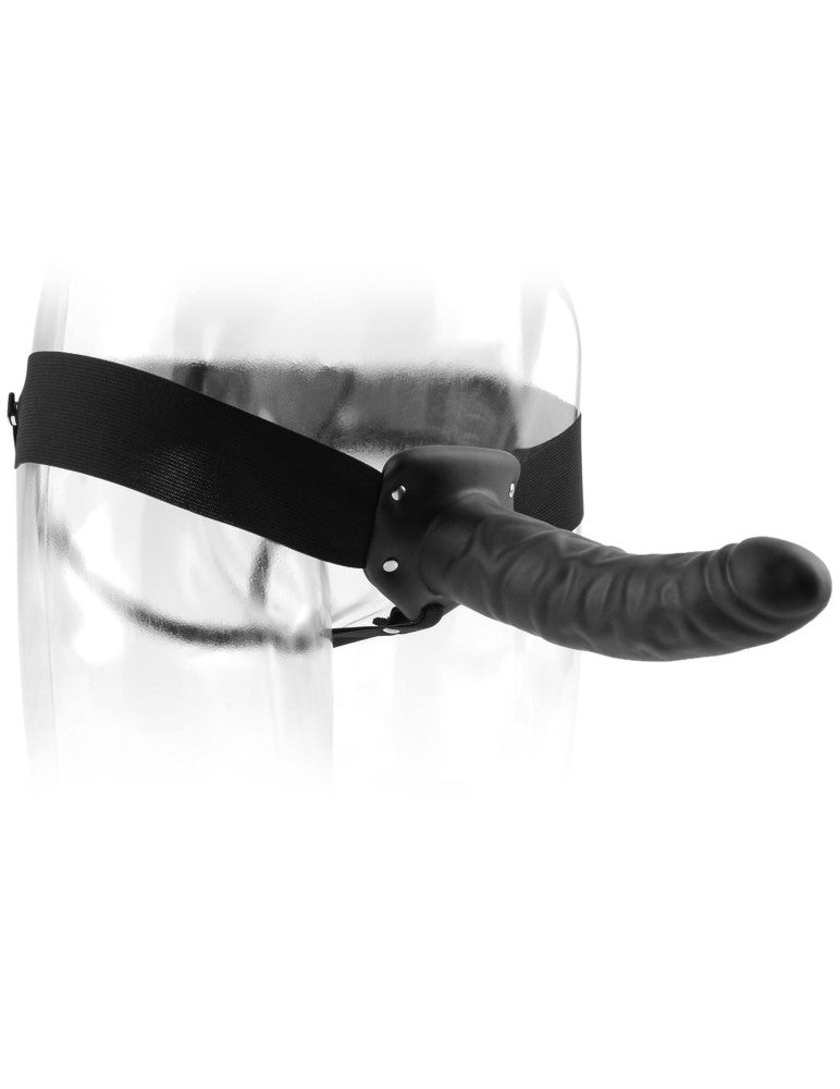 8" Hollow Strap-On Black