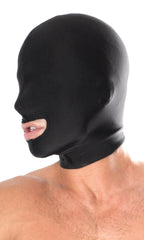 Spandex Open Mouth Hood Black