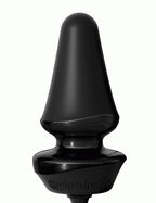 Inflatable Silicone Butt Plug Black