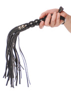 Beaded Cat-o-Nine Tails Black
