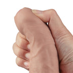 9" REAL SOFTEE Rechargeable Vibrating Dildo (Flesh)