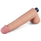 10.5" REAL SOFTEE Rechargeable Vibrating Dildo(Flesh)