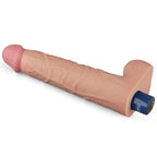 10.5" REAL SOFTEE Rechargeable Vibrating Dildo(Flesh)