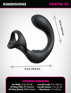 Anal Fantasy Elite Ass-gasm Taint-Alizer - Black