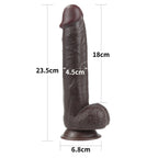 9,0'' Sliding Skin Dual Layer Dong Brown
