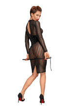 Classic dress made of elastic tulle - XL