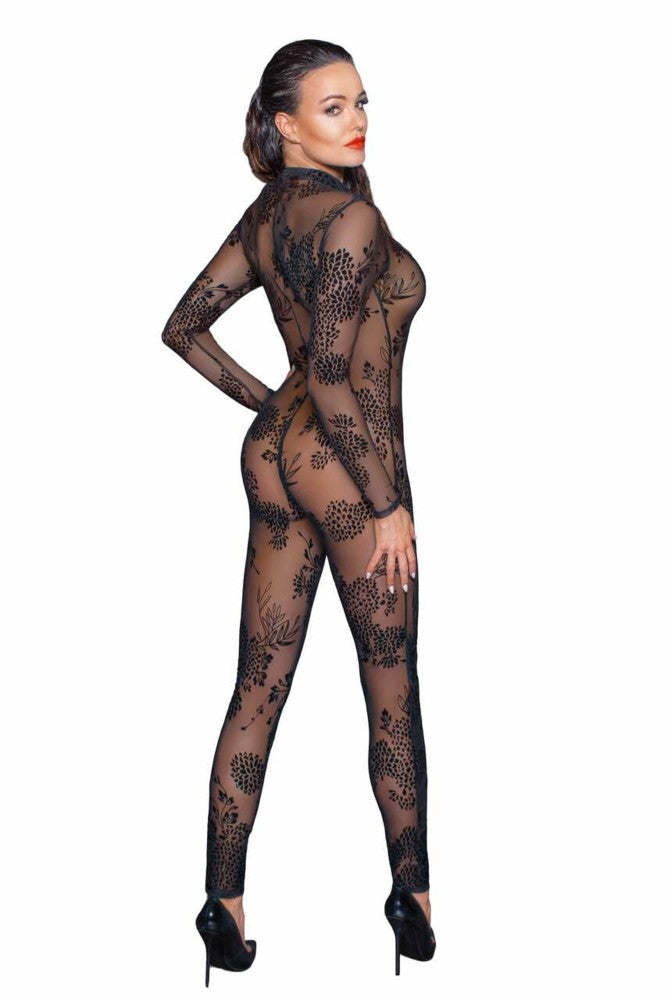 Long tulle overall with 3 way zipper - L