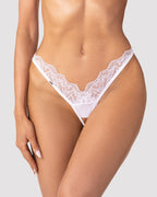 Arrowel White crotchless thong L/XL