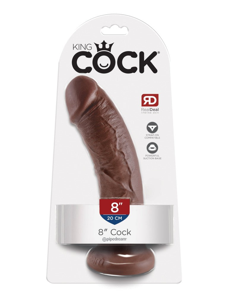 8" Cock Brown