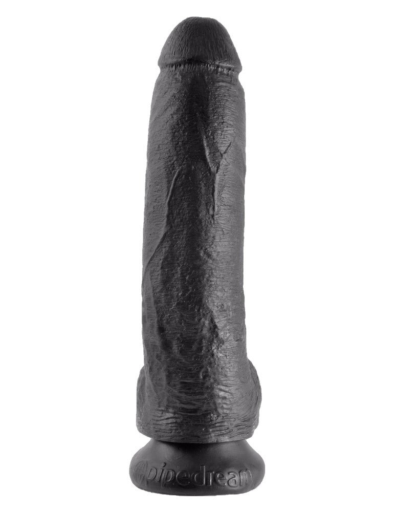 9" Cock with Balls Black