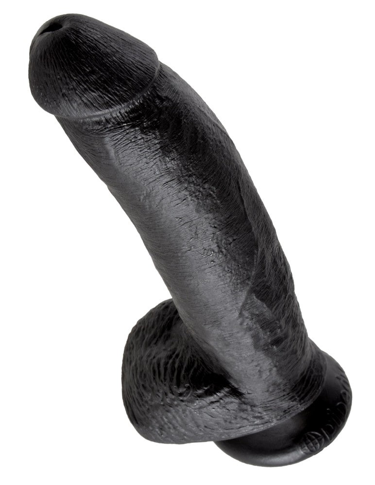9" Cock with Balls Black