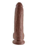 9" Cock with Balls Brown